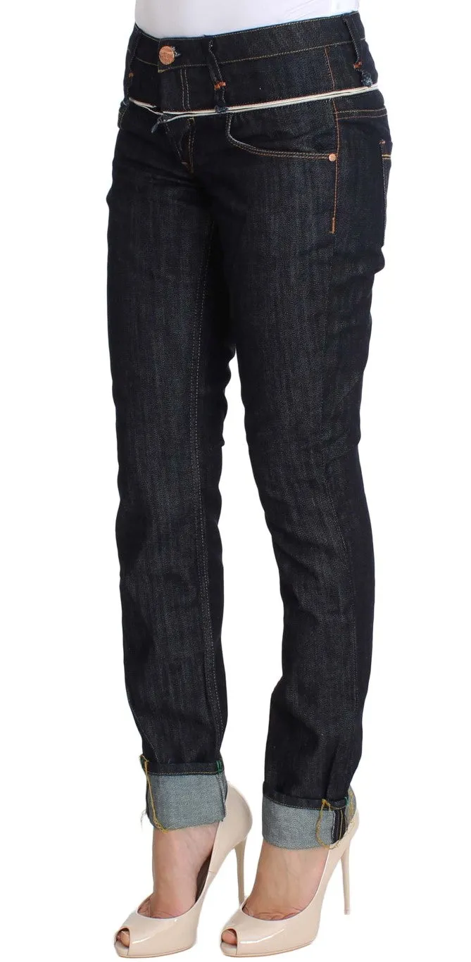 Acht Elegant Straight Leg Dark Blue Jeans