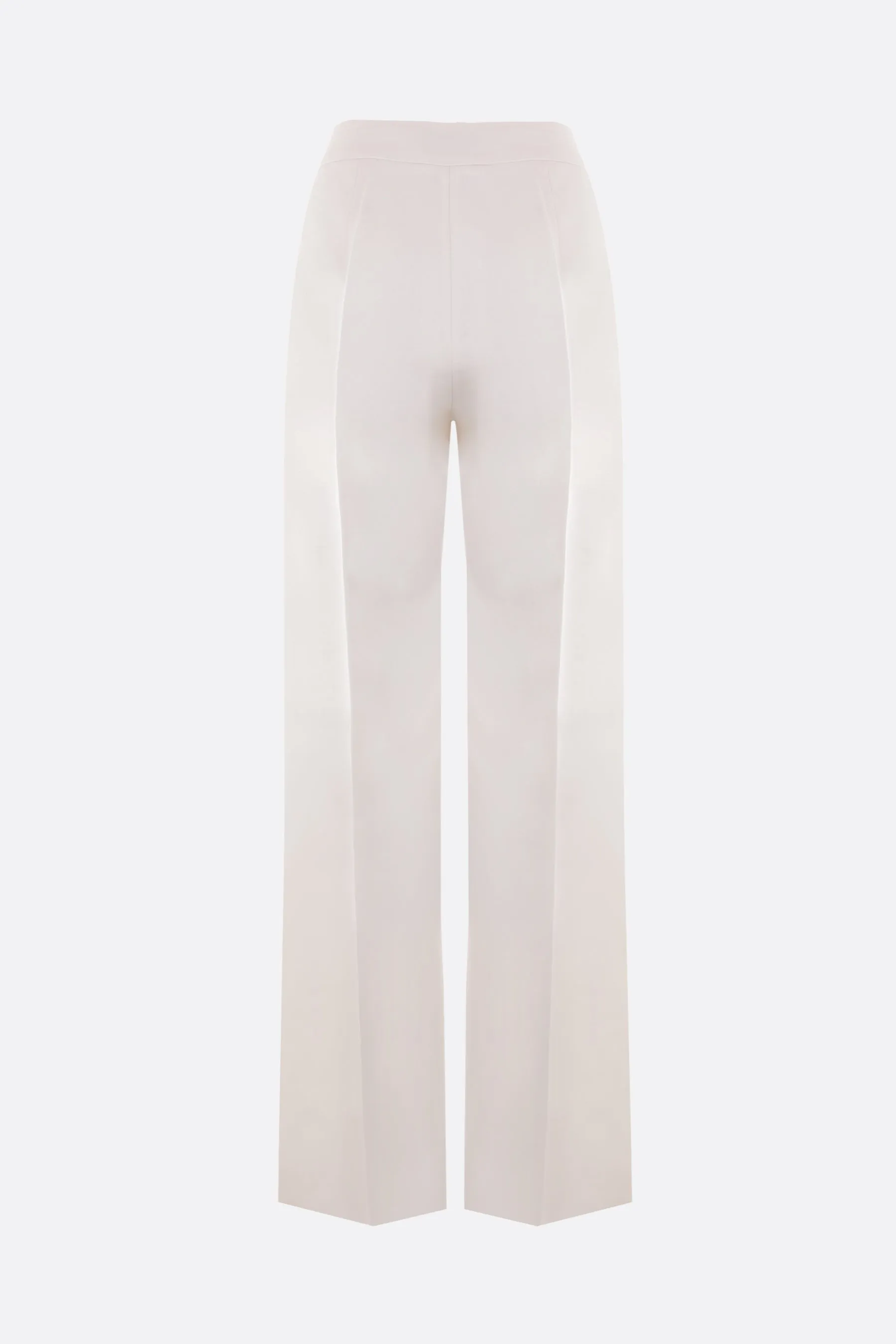 Andrea wool and silk straight-leg pants