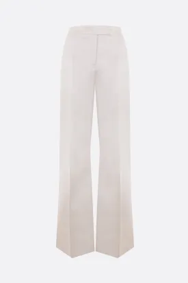 Andrea wool and silk straight-leg pants