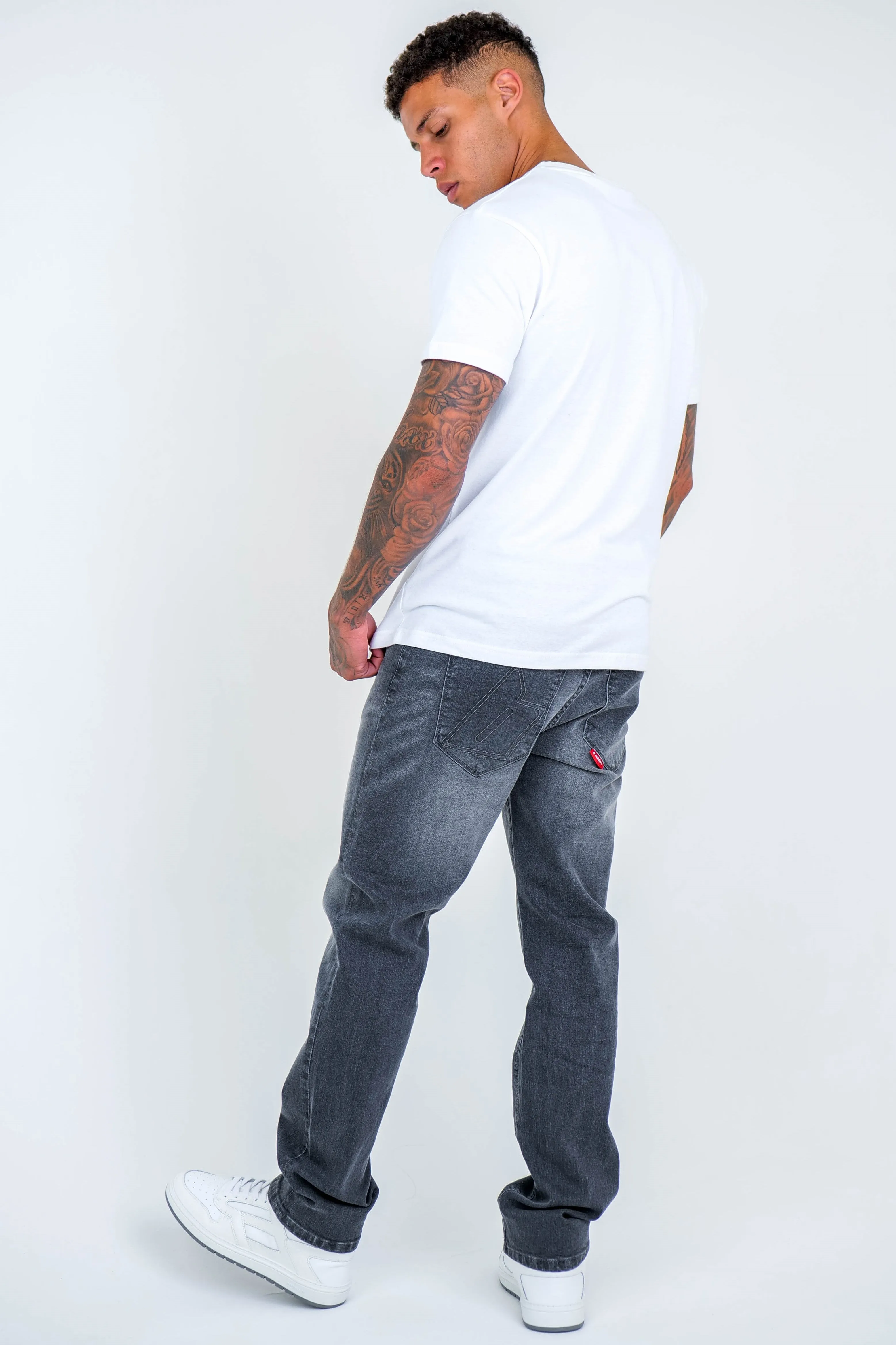 Beckenham Straight Leg Jeans - Grey