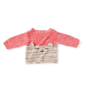 Bernat Happy Cat Knit Pullover