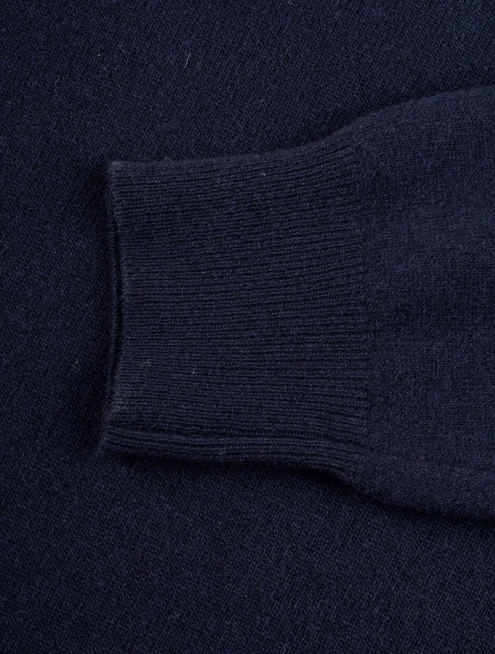 Cashmere & Merino Wool Crew Neck Navy