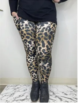 Cheetah Print Leggings w/Pockets - #3438-3440