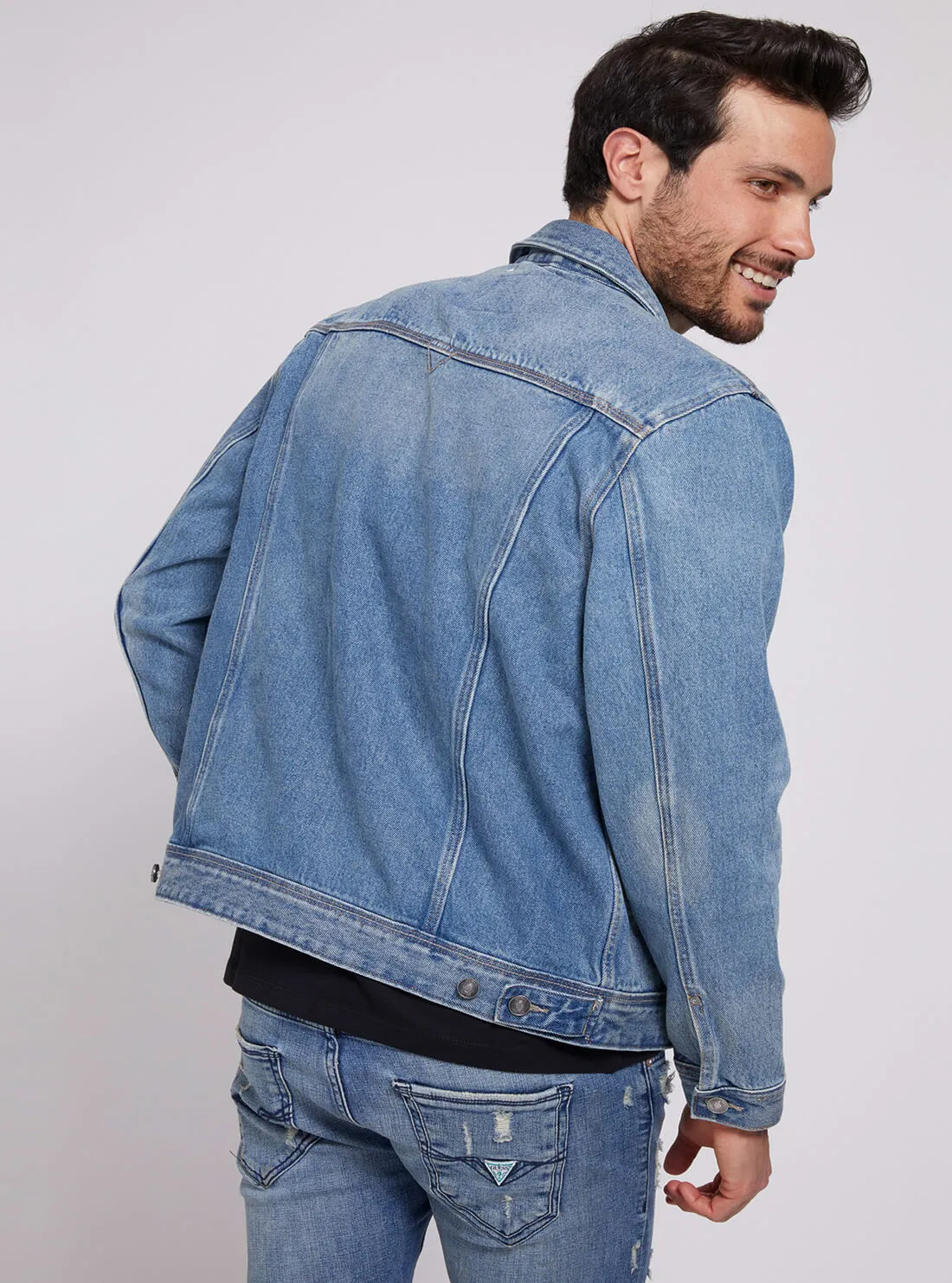 Denim Dillion Jacket in Vintage Blue Wash