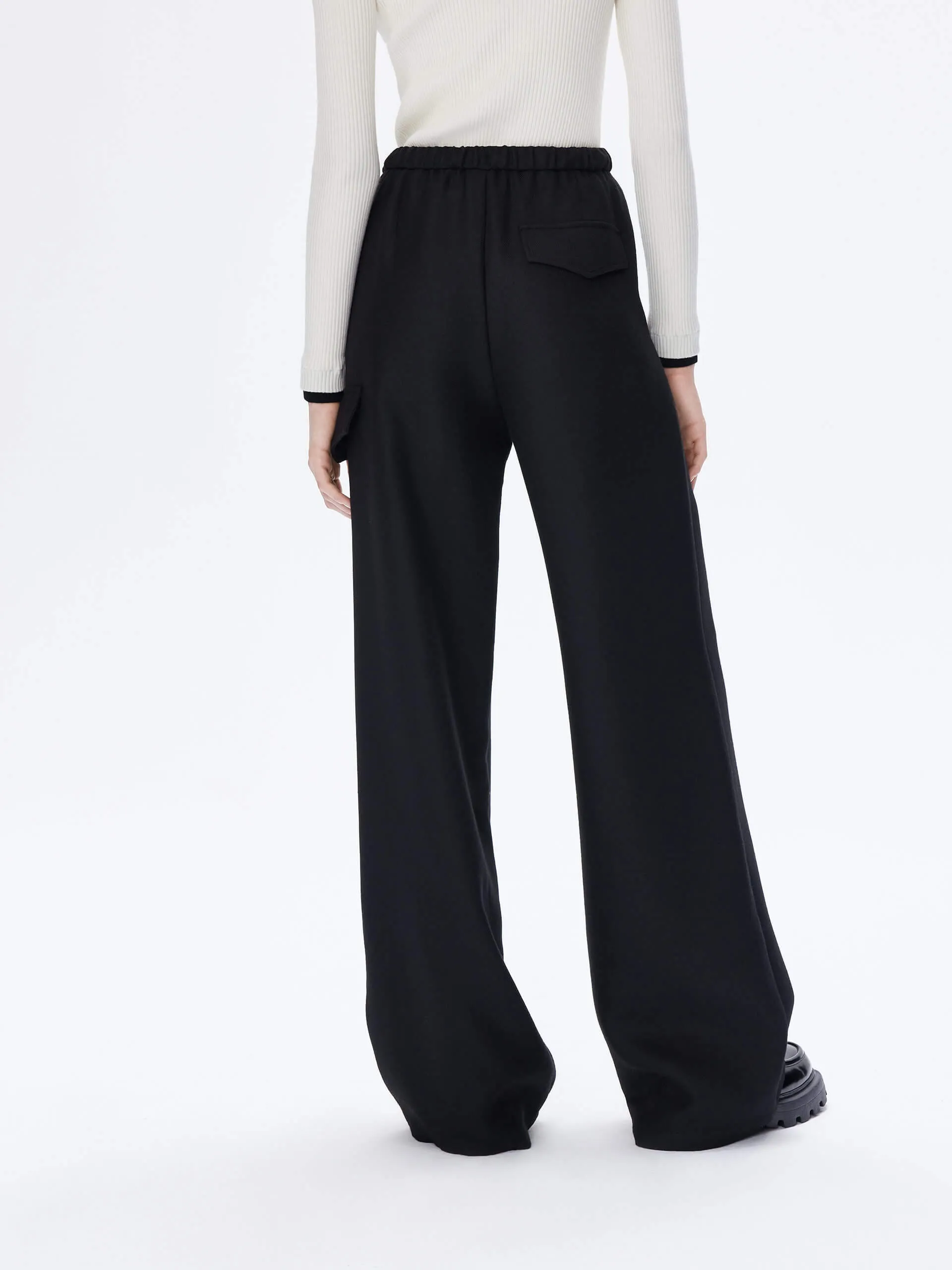 Drawstring Straight Leg Pants