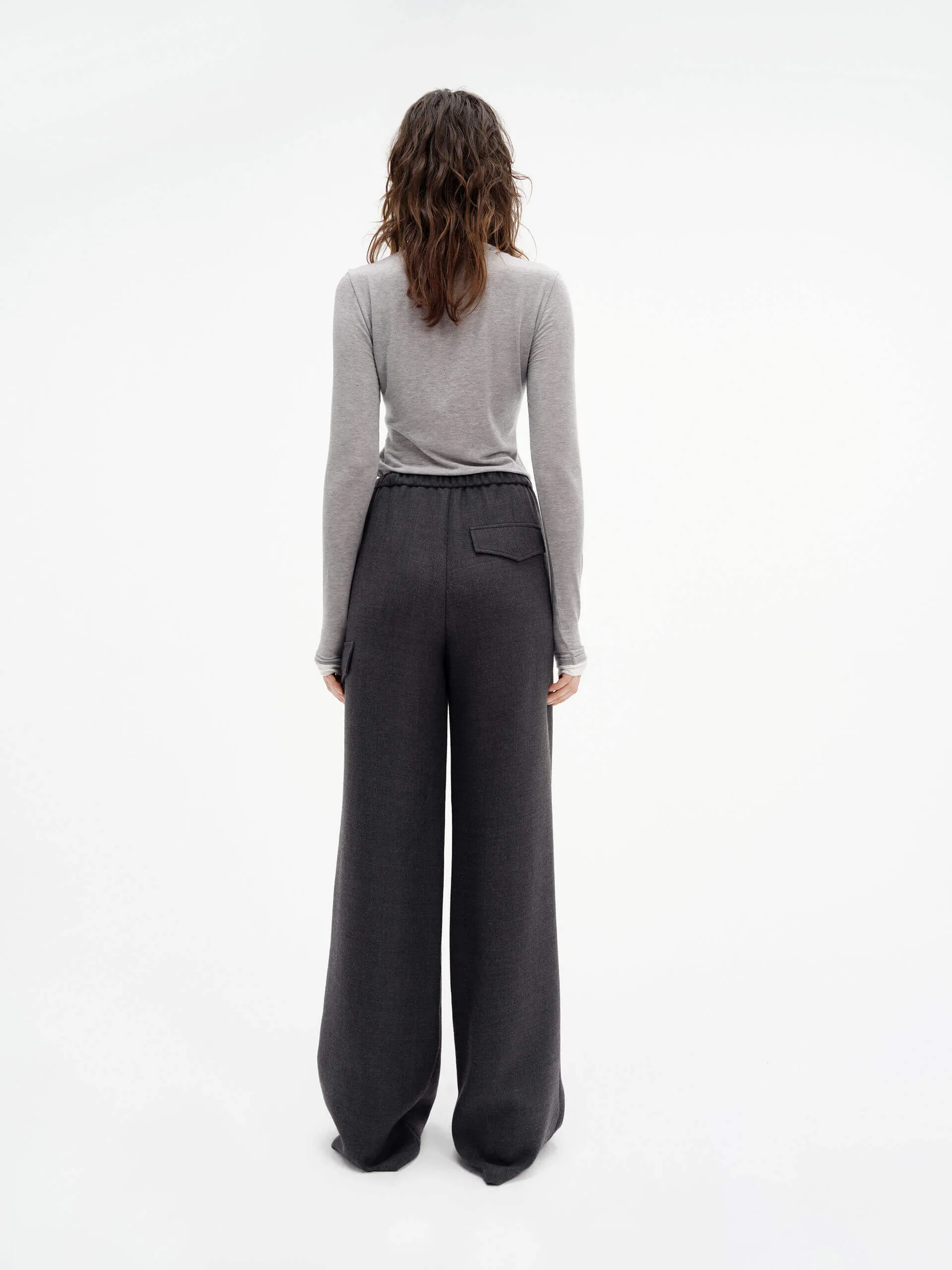 Drawstring Straight Leg Pants