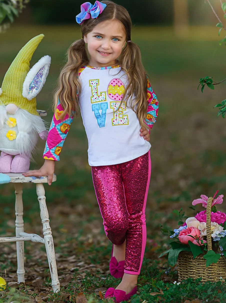 Easter Egg Magic Sparkle Legging Set