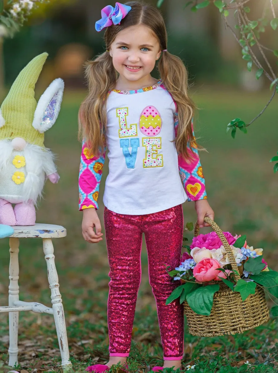 Easter Egg Magic Sparkle Legging Set