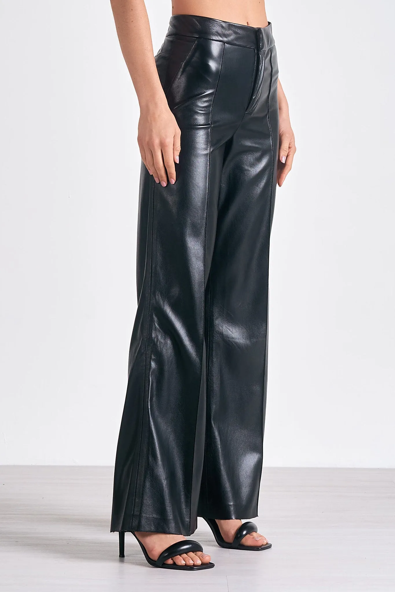 Elan - 9 High Waist Pants - Black