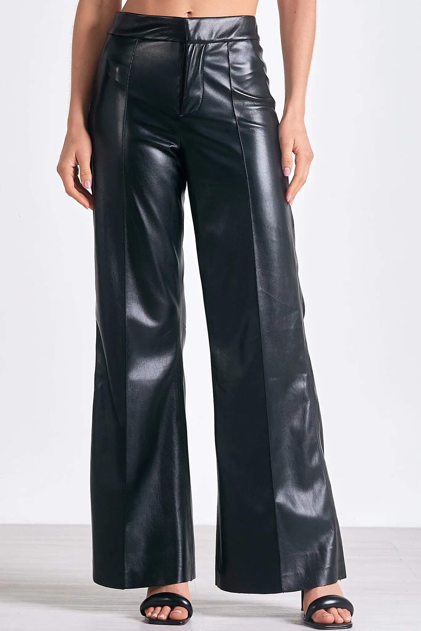 Elan - 9 High Waist Pants - Black