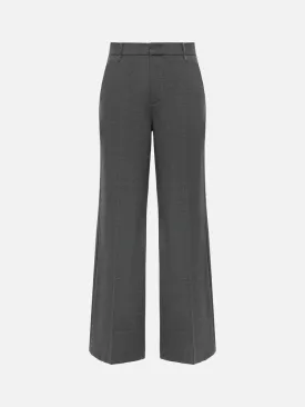 EP YAYING Wool Wide-Leg Pants