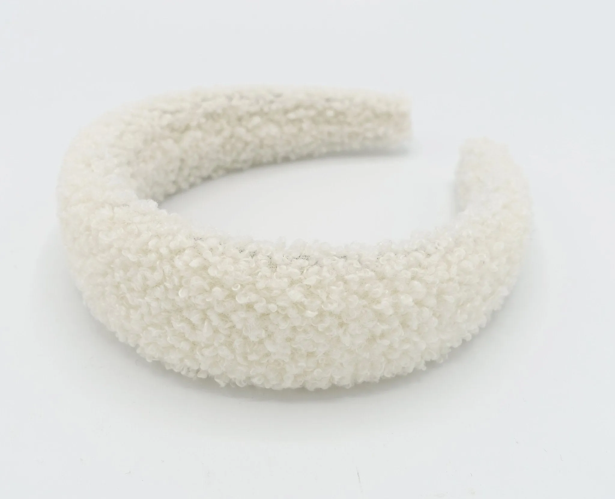 fabric lamb fur headband padded hairband