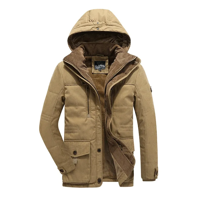 Funki Buys | Jackets | Men's Long Warm Fleece Winter Parkas