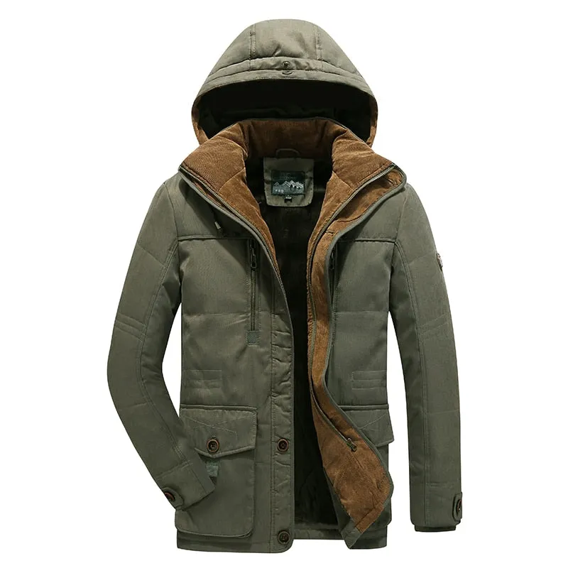 Funki Buys | Jackets | Men's Long Warm Fleece Winter Parkas