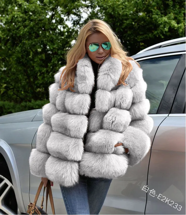 Fur coat women's imitation fur AY2558