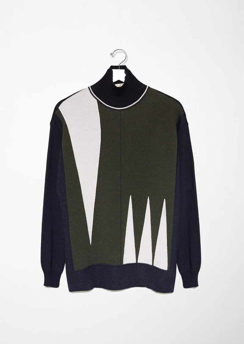 Graphic Turtleneck