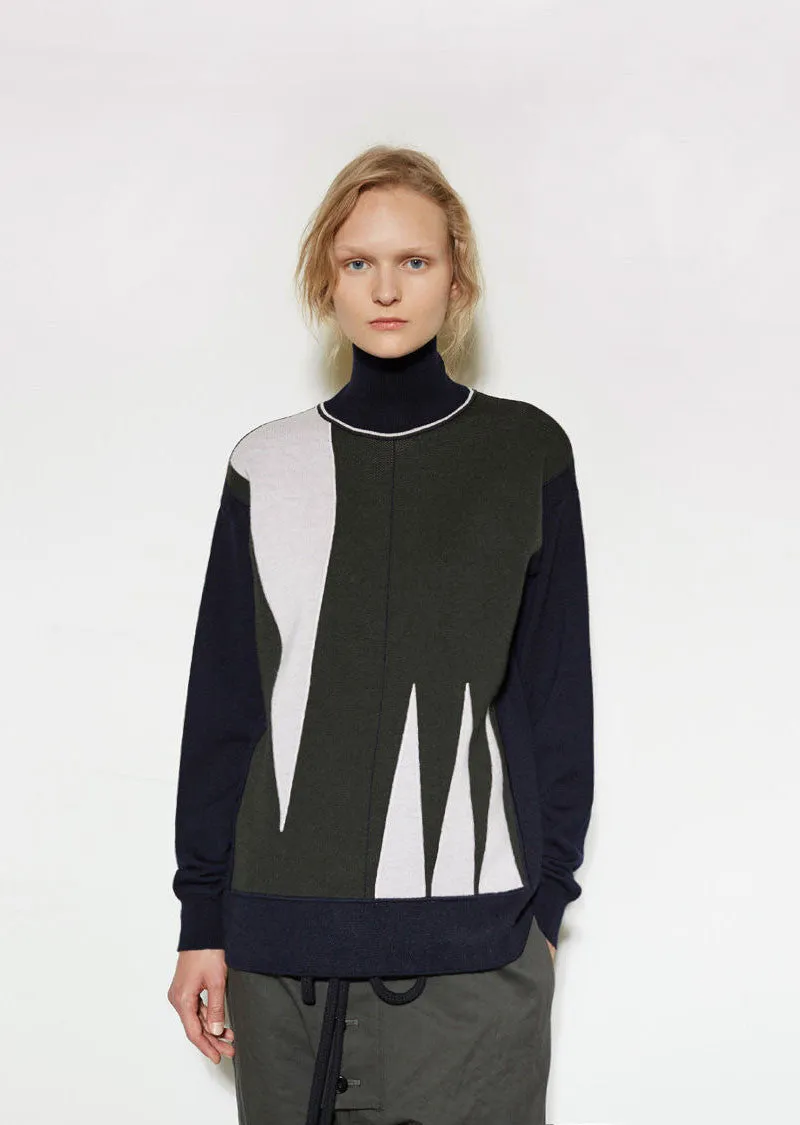 Graphic Turtleneck