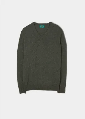 Haddington Solid Cashmere Vee