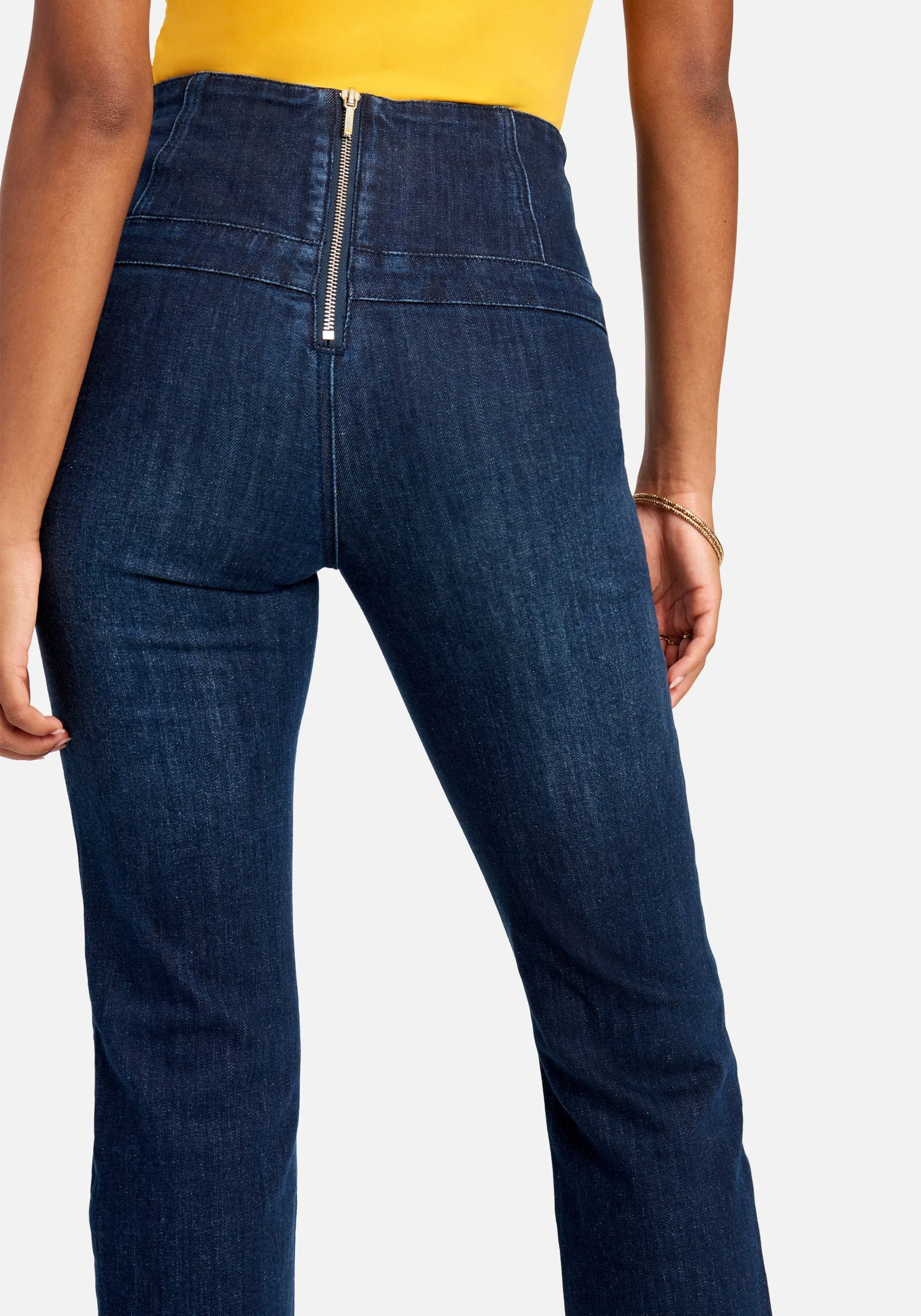 High Waist Straight Leg Jeans