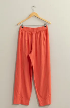 High Waist Wide Leg Pants - Watermelon