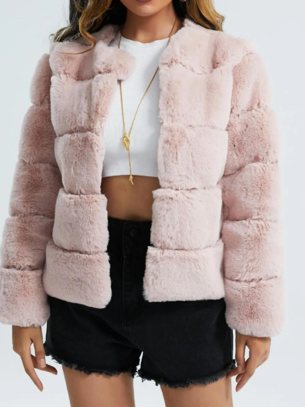 Imitation Fox Fur Coat