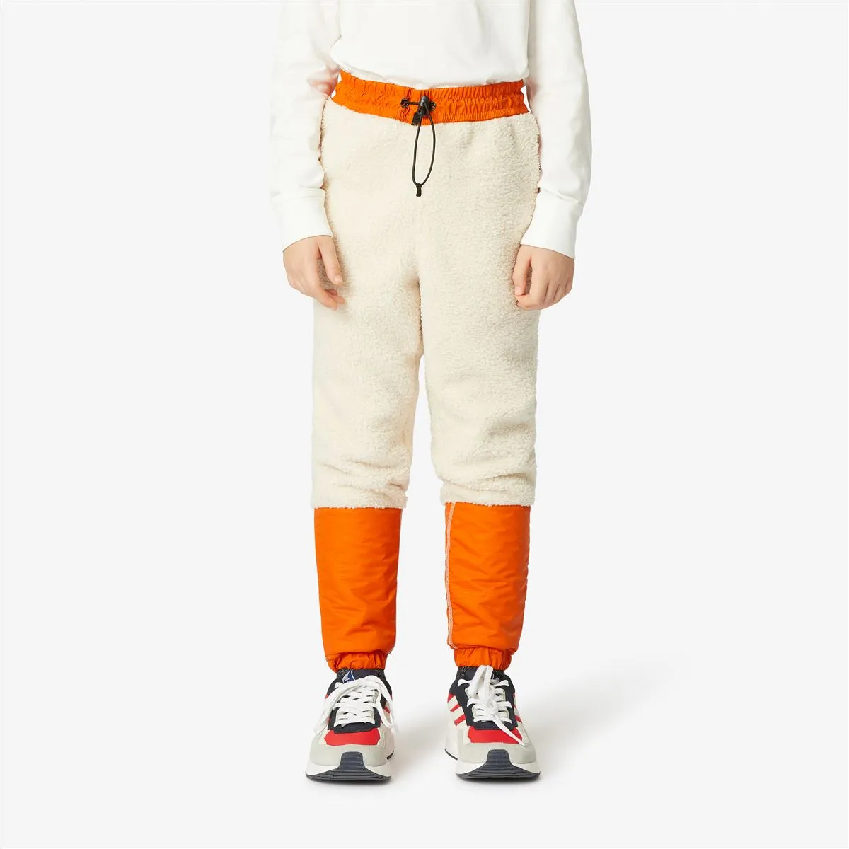 Kael Orsetto - Kids Lined Pants in Ecru - Orange Rust