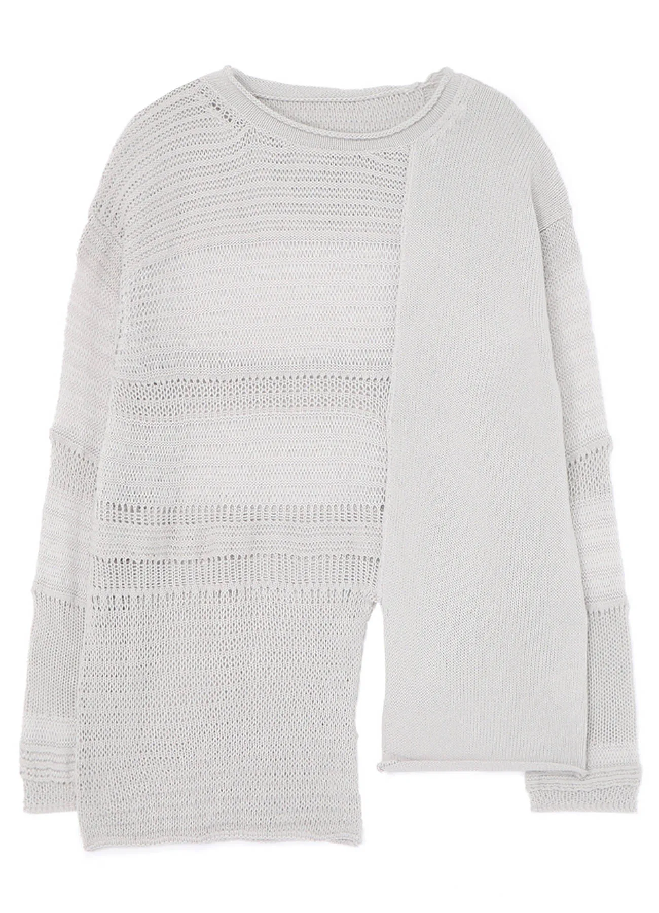 KNITTED PANEL PULLOVER