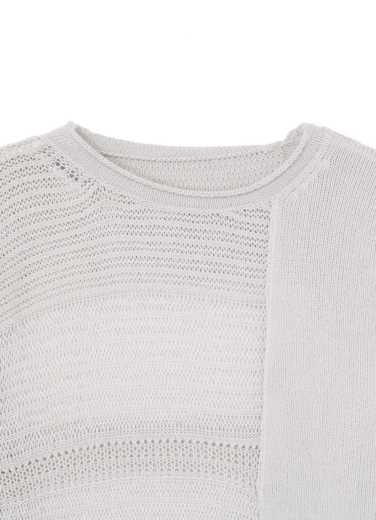 KNITTED PANEL PULLOVER