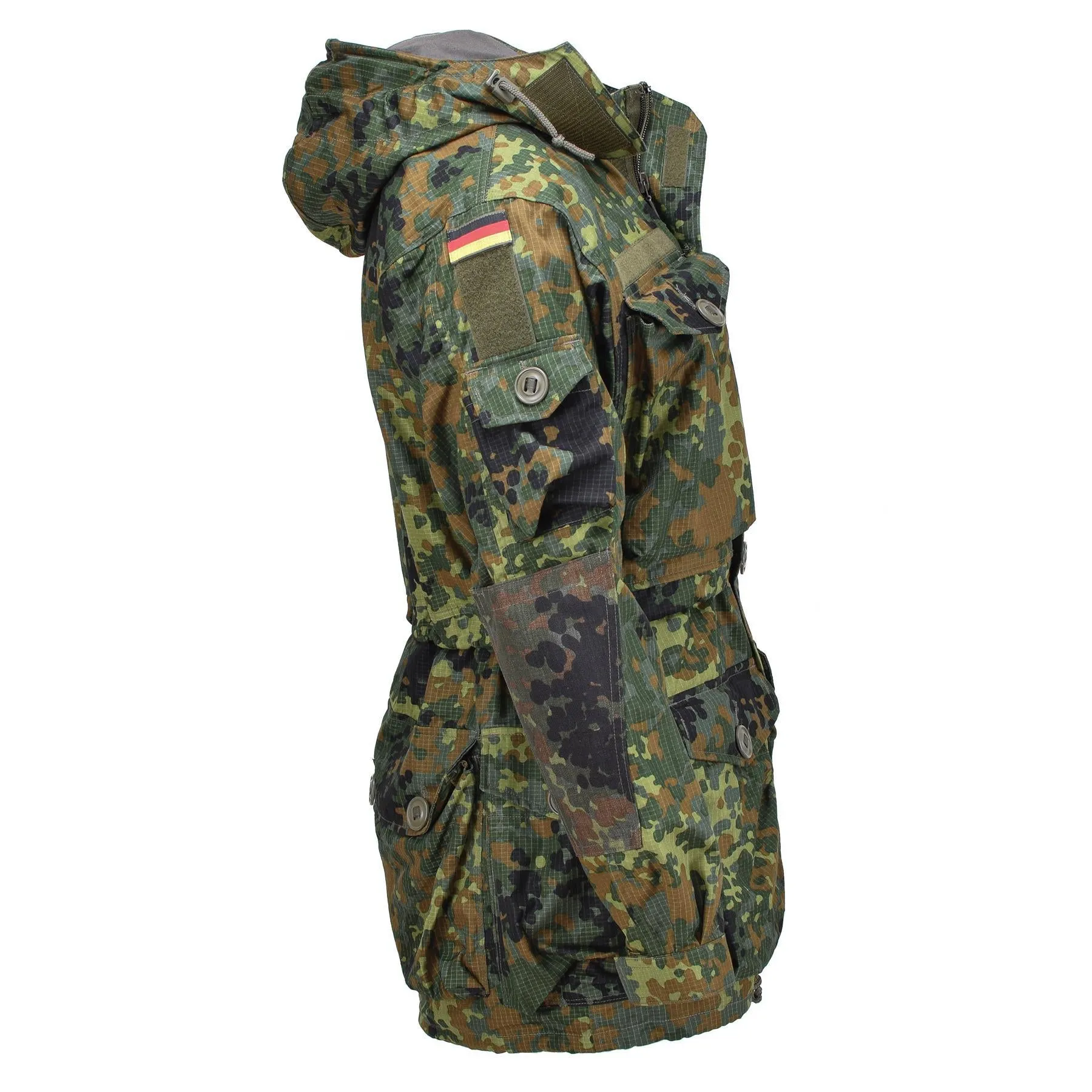 Leo Kohler military ripstop smock jacket flecktarn camouflage tactical cordura