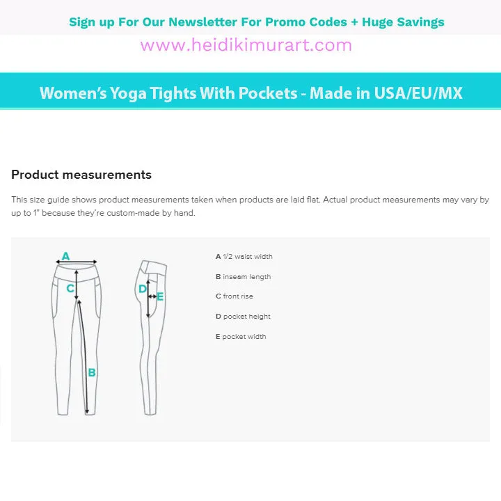 Light Pink Women's Tights, Best Solid Color Leggings For Women With 2 Side Pockets - Made in USA/EU/MX