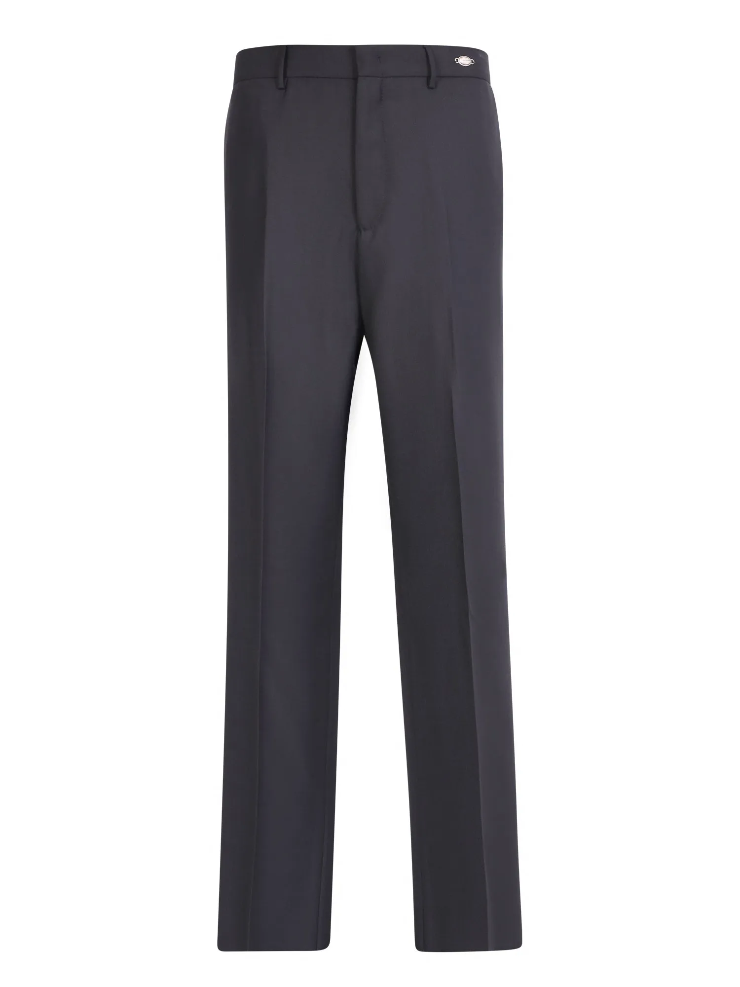 Logo-plaque tailored trousers