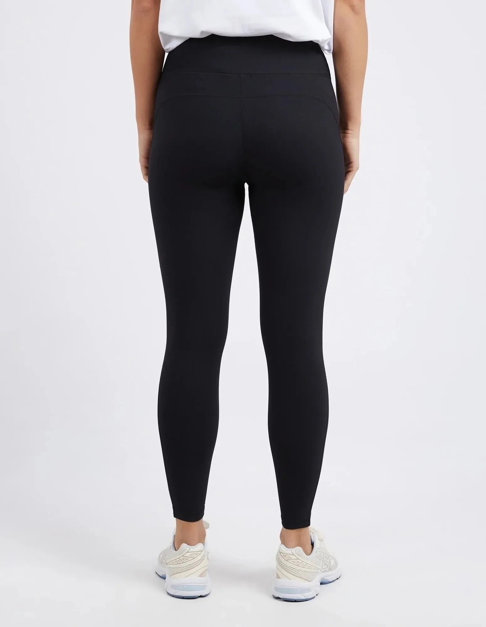 LUXE RIB LEGGING - Black