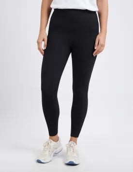 LUXE RIB LEGGING - Black