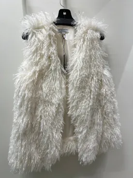 Mongolian Fur Vest in White