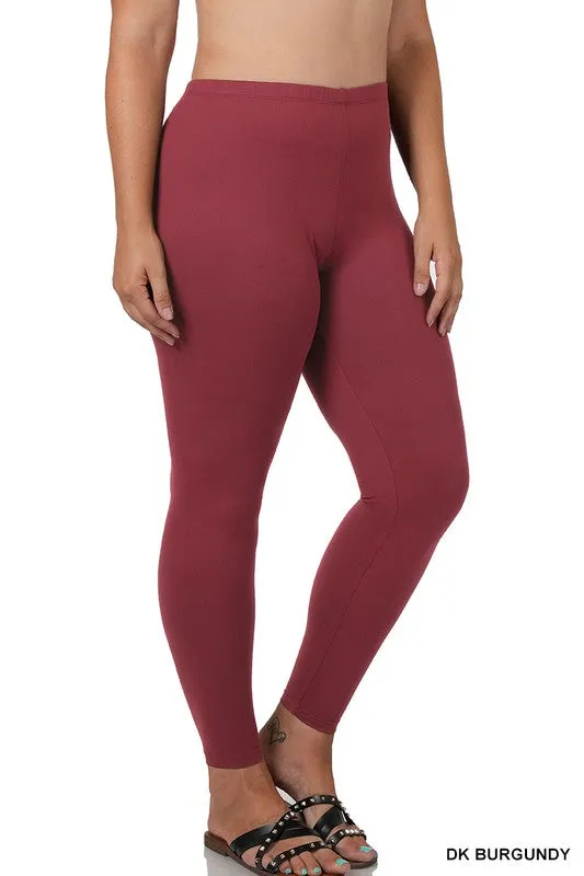 PLUS Brushed DTY Microfiber Full-Length Leggings