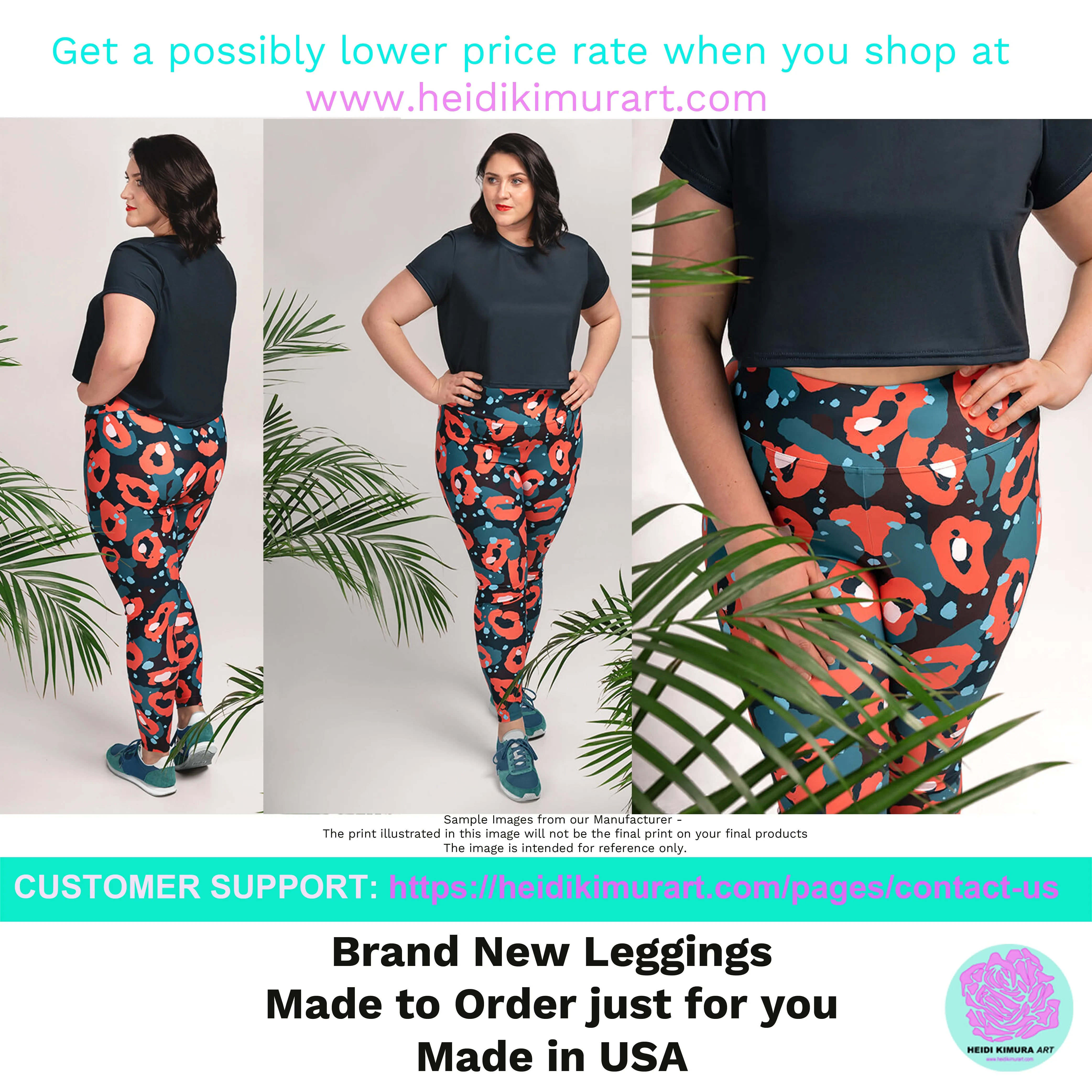 Red Plaid Print Yoga Tights, Women's Long Yoga Pants Plus Size Leggings -Made in USA/EU/MX