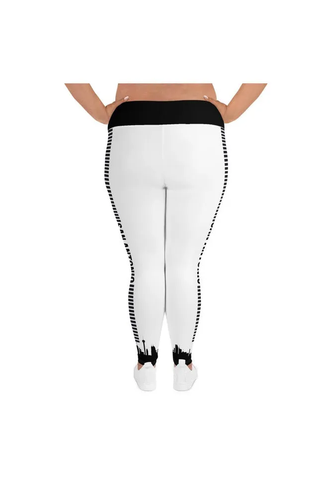 San Antonio Skyline All-Over Print Plus Size Leggings