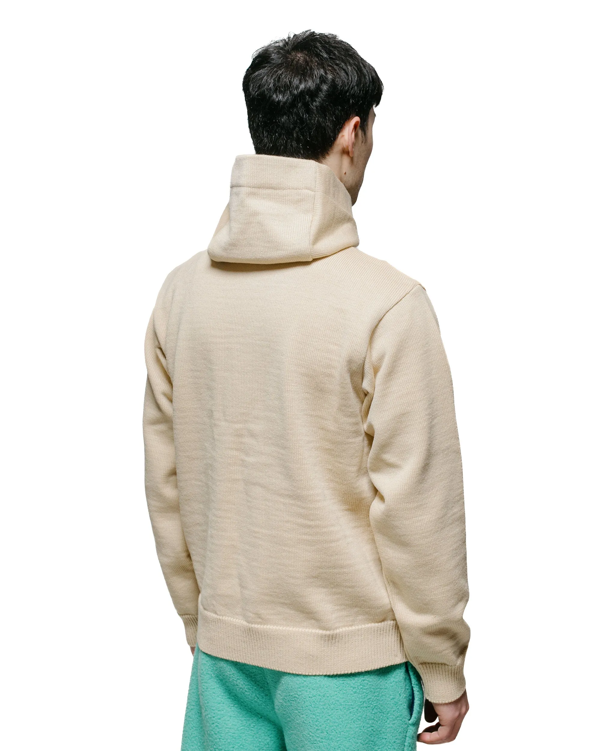 The Real McCoy's MC23107 30s Hooded Knit Sweater Ecru