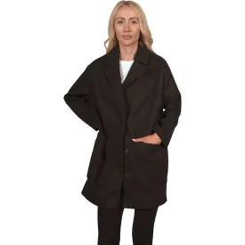 Topshop Women's Margo Crombie Coat - Black