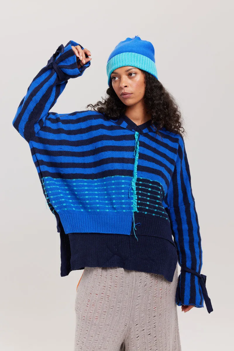 Walton Plus Jumper in Blue by Valentina Karellas