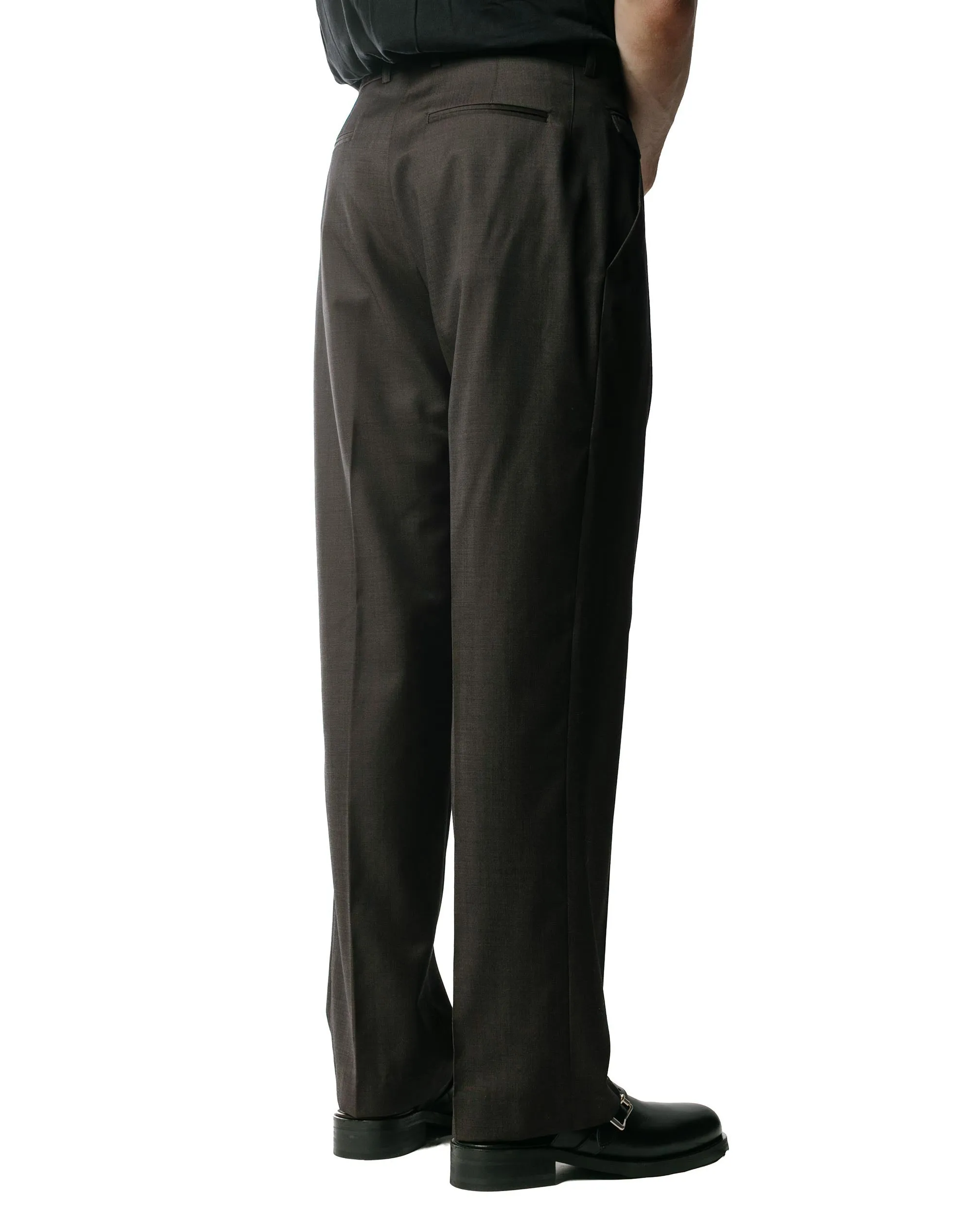 Wanze Classic Straight Leg Trouser Wool Walnut