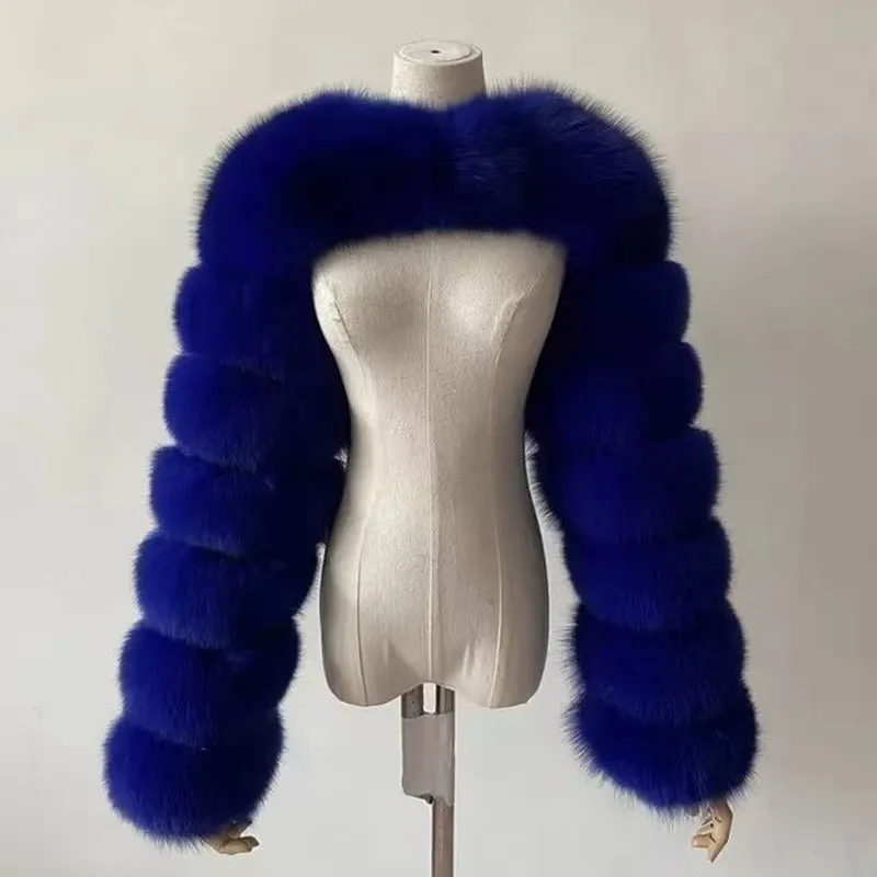 Wholesale new artificial fur imitation fur fox fur coat female（CL9460）