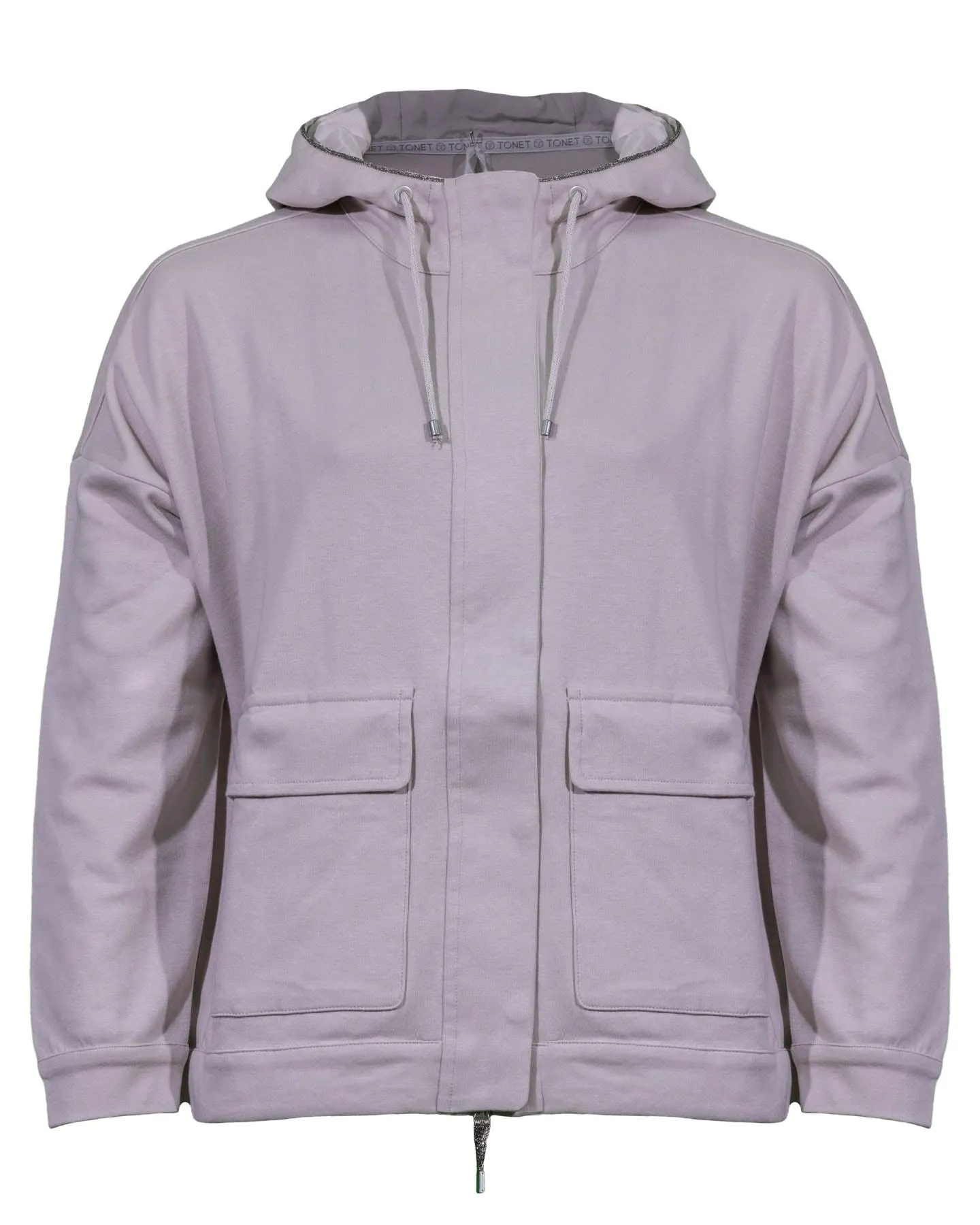 Zip-Snap Hoodie Jacket